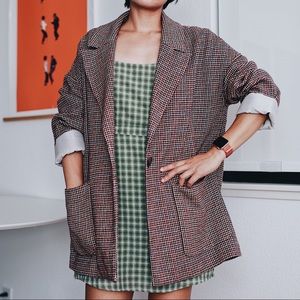 Mango checker blazer